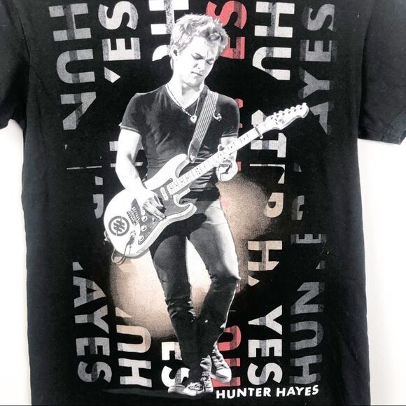 HUNTER HAYES 2013 Black Tour Tee Country Music Unisex Size X-Small - Picture 3 of 7